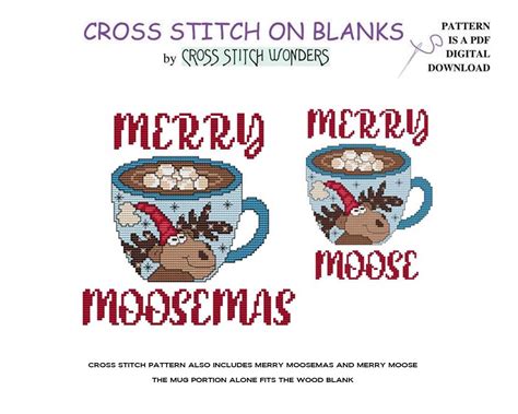 MOOSE Merry Moose Christmas Moosemas Mug Cup Hot Cocoa - Etsy