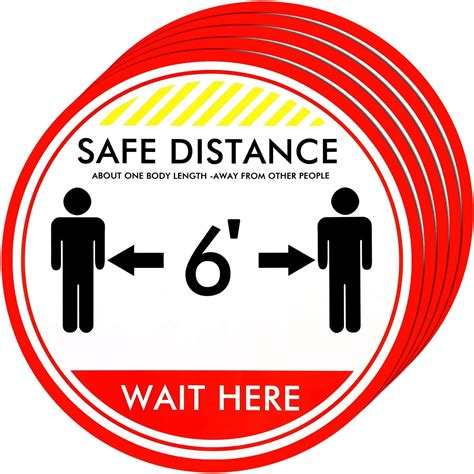 Social Distancing Floor Decals Safety Floor Sign Marker