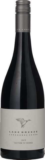 Lake Breeze Wines Section 54 Shiraz Langhorne Creek 2019 Langtons