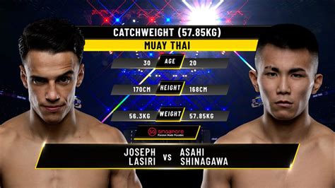 Joseph Lasiri Vs Asahi Shinagawa One Championship Full Fight