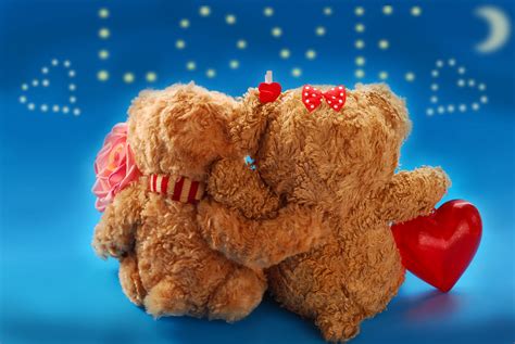 Cute Teddy Bear Couple Hd Wallpaper K Infoupdate Org