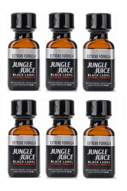 Poppers Jungle Juice Black Label 24 Ml X6 Amyle