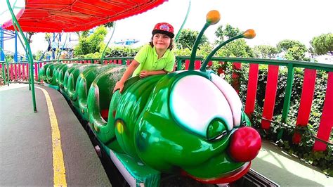 Giant Apple Giant Caterpillar And Magic Castle Adventures At Amusement