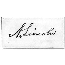 ABRAHAM LINCOLN SIGNATURE