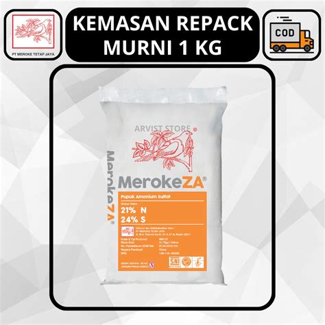 Jual Meroke Za Pupuk Amonium Sulfat Kemasan Repack Gram Kg