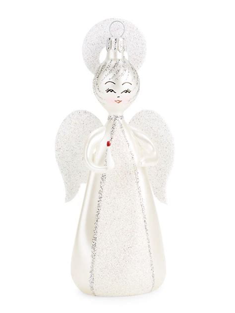 Shop De Carlini Soffieria De Carlini Angel With Candle Ornament Saks Fifth Avenue