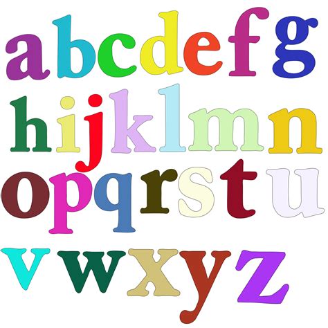 Lowercase Alphabet Clipart