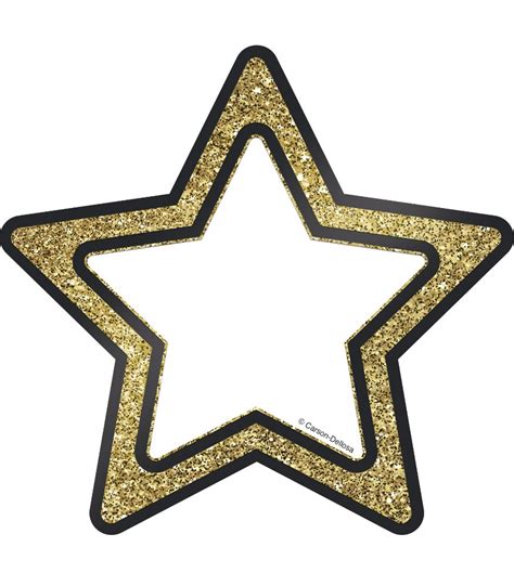 Buy Carson Dellosa Gold Glitter Stars Colorful Cut Outs Classroom