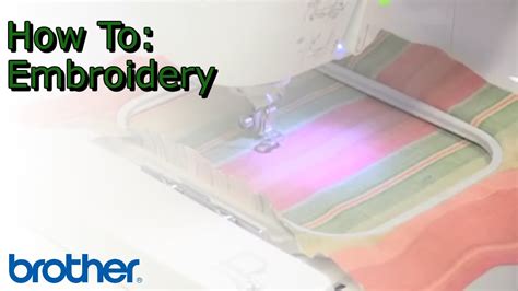 Brother Pe Embroidery Machine Project Tutorial Youtube