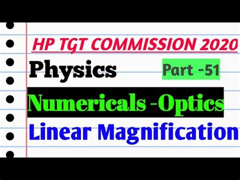 Linear Magnification Concave Convex Mirror Physics Application