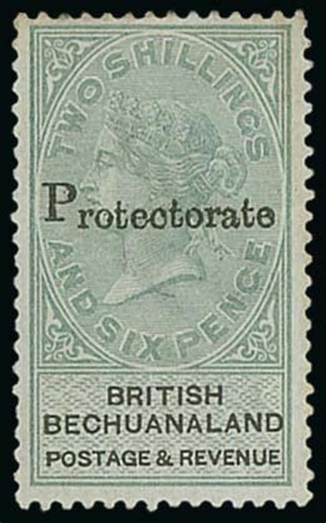 1075 Bechuanaland Bechuanaland Protectorate 1888 2 6d Green And Blac