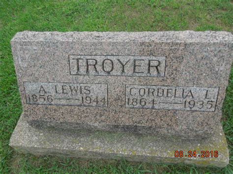 Cordelia Nusbaum Troyer M Morial Find A Grave