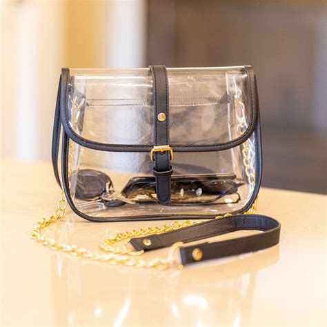 Clear Crossbody Purse Stadium Approved Women Saddle Shoulder Bag Small