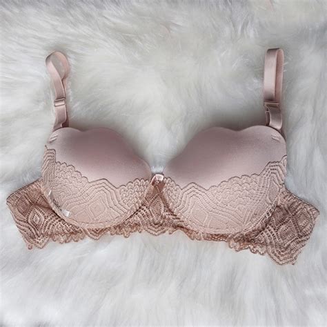 Sutiã base Meia Taça em microfibra e Renda bojo bolha Nude Elo7