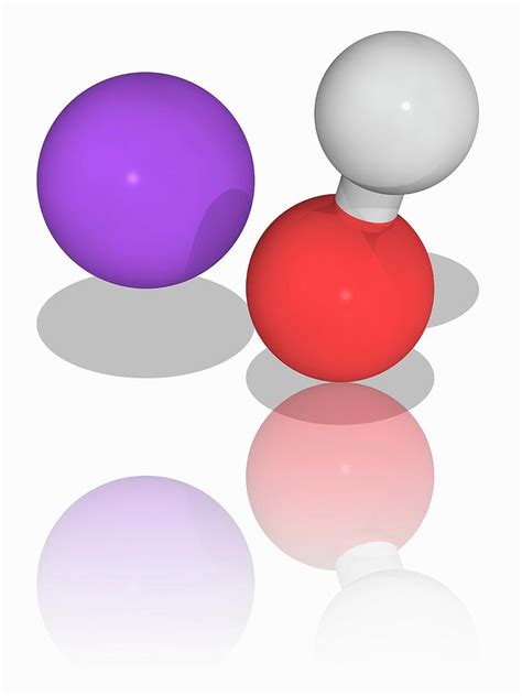 Sodium Hydroxide Chemical Compound Molecule By Laguna Design Science