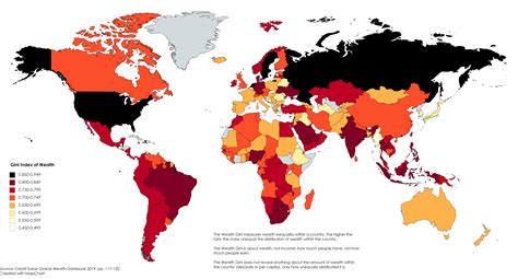 [oc] Wealth Inequality Across The World R Mapporn