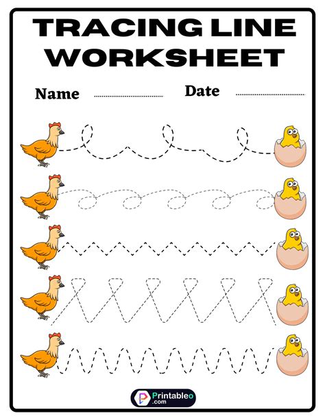 20 Tracing Line Worksheet Download Free Printable Pdfs