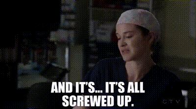 YARN And It S It S All Screwed Up Grey S Anatomy 2005