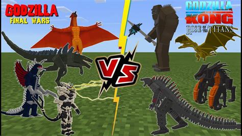 Godzilla Vs Kong Rise Of Titans Vs Godzilla Final Wars Addon Youtube