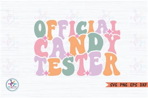 Official Candy Tester Retro Svg Graphic By Designhub103 · Creative Fabrica