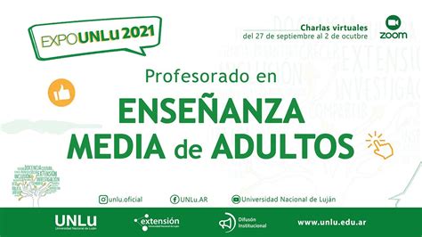 Profesorado en Enseñanza Media de Adultos PEMA EXPO UNLu 2021 YouTube