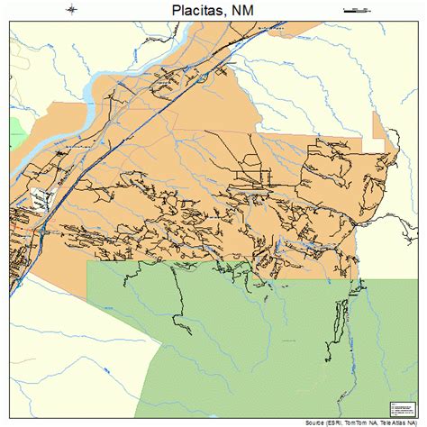 Placitas New Mexico Street Map 3558070