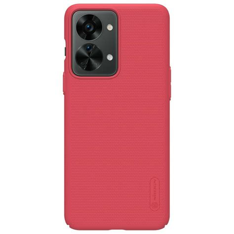 Nillkin Super Frosted Shield Back Cover Πλαστικό Κόκκινο Oneplus Nord 2t Skroutzgr