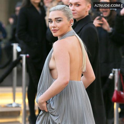 Florence Pugh Sexy Flashes Her Hot Boobs At Dune Part Two Premiere In New York City Aznude