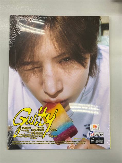 Wts Taemin Guilty Photobook Guilty Ver Hobbies Toys