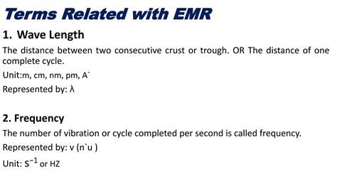 Electromagnetic Radiation Emr Pptx