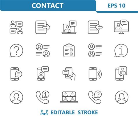 contact  page stock illustrations royalty  vector