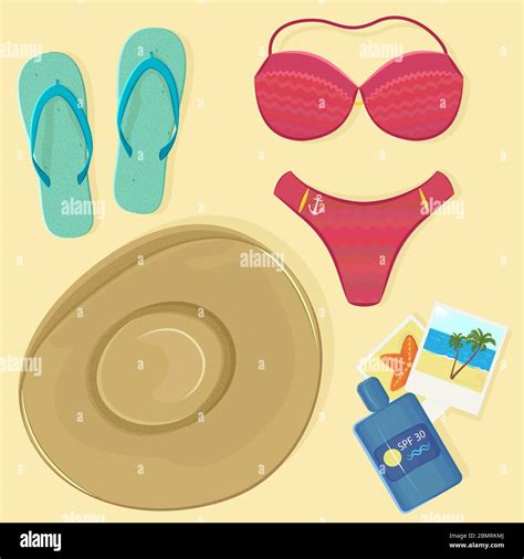 Bikini Top Stock Vector Images Alamy