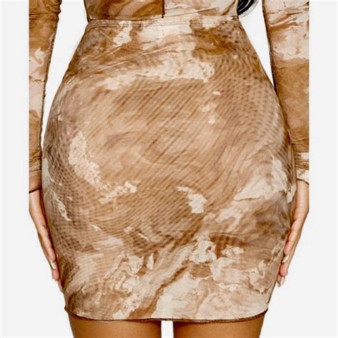Naked Wardrobe Skirts Naked Wardrobe Marble Ruched Mini Skirt Nwt Medium Poshmark