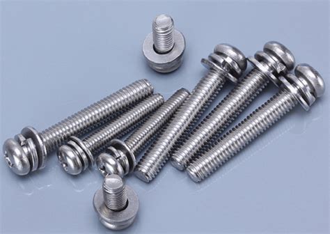 A Stainless Steel Sems Screws Hexagon Head Sems Fasteners