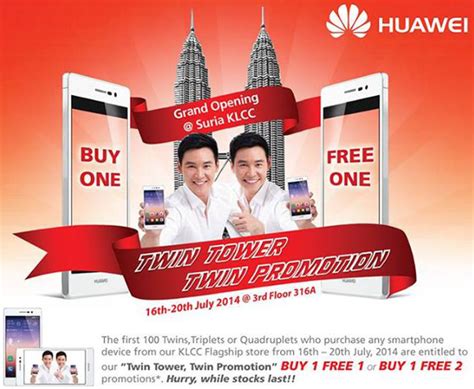 Huawei Malaysia opens new KLCC Flagship store with Buy 1 Free 1 Twin ...