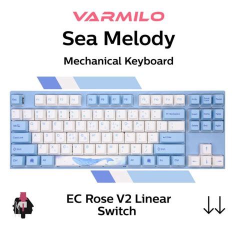 Varmilo MA87 V2 Sea Melody EC Rose V2 A33A038B0A3A01A033 TKL Size