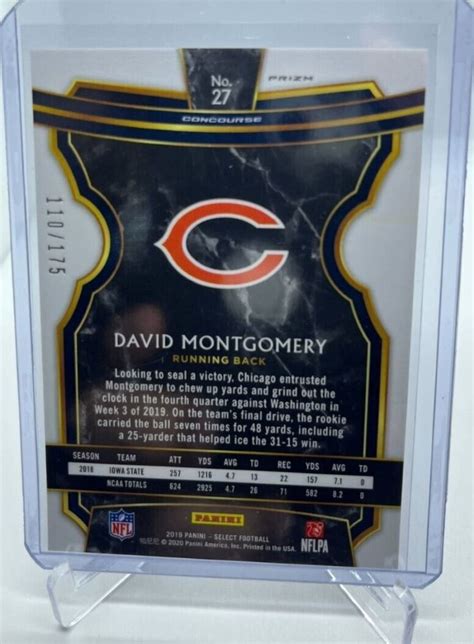 Panini Select David Montgomery Rc Checkerboard Prizm