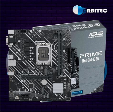 Mbo Asus Prime H610m E D4 Lga 1700 Orbitec Ecuador