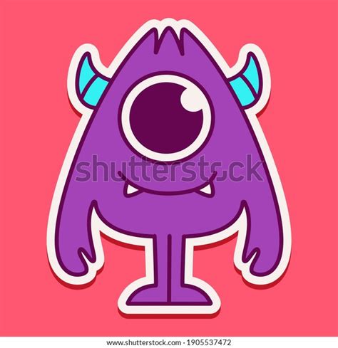 Cute Doodle Monster Designs Coloring Backgrounds Stock Vector Royalty