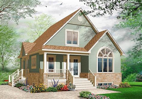 Cozy Cottage with Covered Porch - 21735DR | Architectural Designs ...