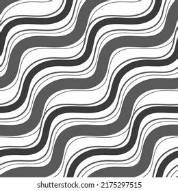 Abstract Squiggly Line Seamless Pattern Gray Stock Vector (Royalty Free ...