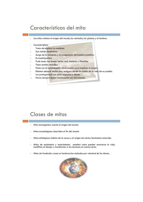 Caracter Sticas Del Mito Y La Leyenda Pdf