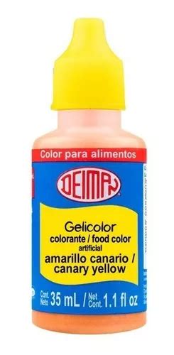 Colorante Comestible En Gel Amarillo Canario Ml Deiman Mercadolibre