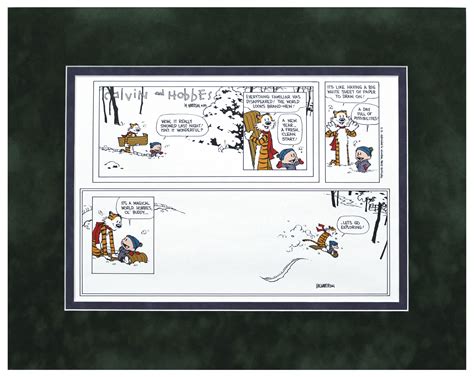 Auction A Bill Watterson Calvin And Hobbes Signed Lithograph Of