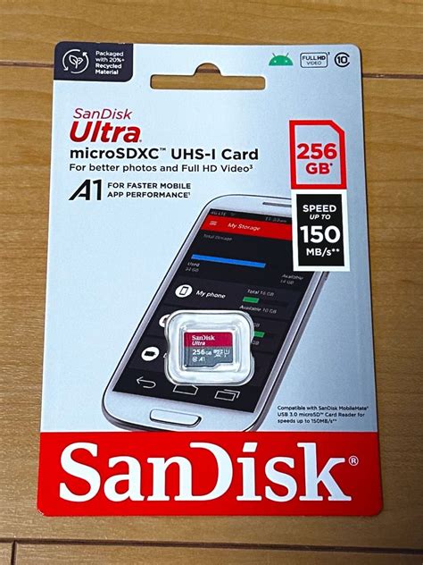 新品未開封 Microsd カード 256gb Sandisk サンディスク マイクロsd｜paypayフリマ