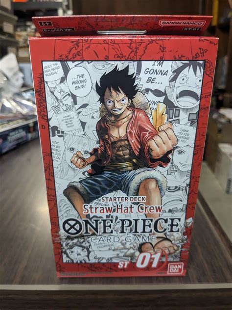 One Piece TCG Card Game Luffy Straw Hat Crew Starter Deck ST 01 English