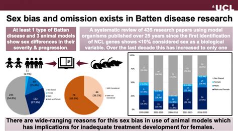 Sex Bias And Omission Exists In Batten Disease Research Systematic