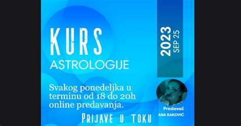 Kurs Astrologije Od Septembra Astro Regulus