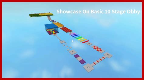 Roblox I Showcase 1 L “basic 10 Stage Obby” Youtube