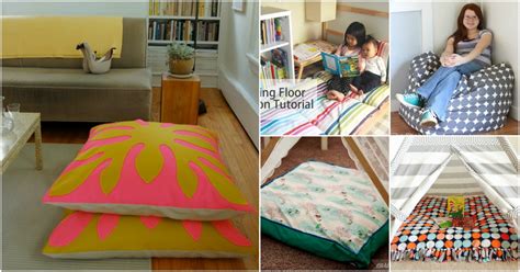 22 Easy DIY Giant Floor Pillows and Cushions That Are Fun And Relaxing - DIY & Crafts